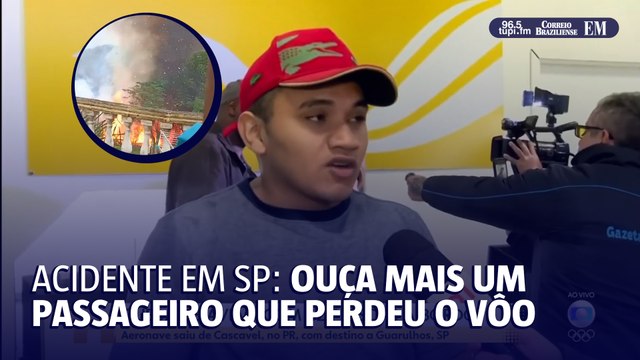 Mais um passageiro perdeu o vôo que caiu em Vinhedo