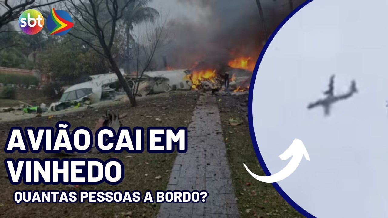 Revelado o número de pessoas a bordo do avião que caiu em Vinhedo, São Paulo