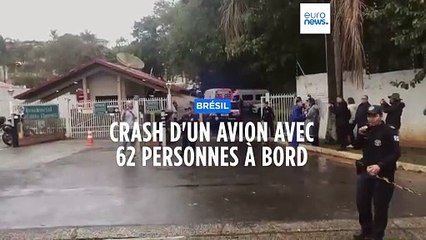 Brésil : crash d'un avion avec 62 personnes à bord dans l'État de Sao Paulo