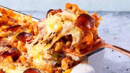 Pizza Casserole Has All The Cheesy Goodness Of Our Favorite Take-Out