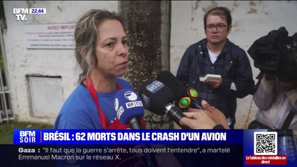 "J'ai cru qu'il allait tomber dans notre jardin": des témoins du crash de l'avion au Brésil racontent ce qu'ils ont vu