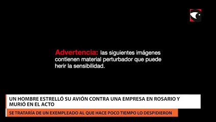 Una avioneta se estrelló en una planta industrial y el piloto murió