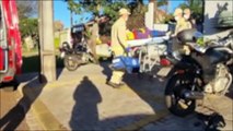 Condutora de moto fica ferida em acidente na Rua Maracaí