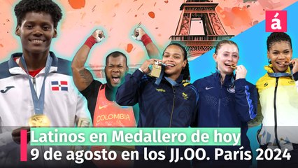 Download Video: Medallas olímpicas de hoy viernes 9 de agosto, Latinos entre los medalleros en París 2024. República Dominicana obtiene medalla de oro