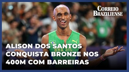 Alison dos Santos conquista medalha de bronze nos 400m com barreiras