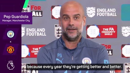 Download Video: Guardiola labels Arsenal and Manchester United as main title threats