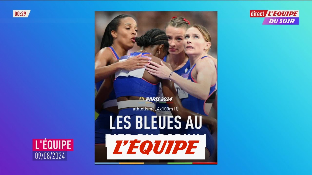 Les Françaises 4es du relais 4x100m, les États-Unis sacrés - JO 2024 - Athlétisme