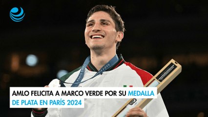 AMLO felicita a Marco Verde por su medalla de plata en París 2024