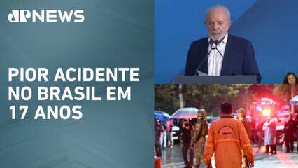 Lula decreta luto oficial de três dias após queda de avião em Vinhedo