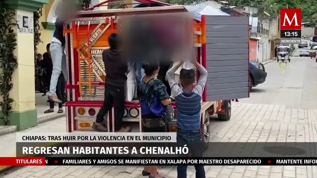 200 habitantes de Chenalhó regresan a Chiapas tras huir de la violencia en la entidad