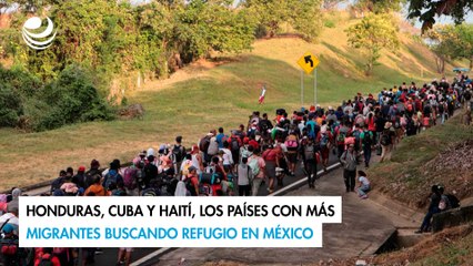 Honduras, Cuba y Haití, los países con más migrantes buscando refugio en México