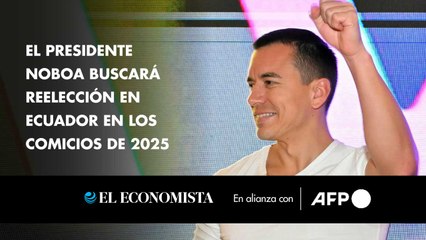 El presidente Noboa buscará reelección en Ecuador en los comicios de 2025