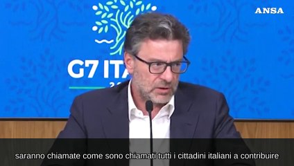 Banche, Giorgetti: "Non pagheranno tasse su extra profitti, ma sui profitti"