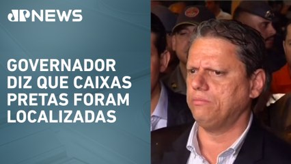 Tarcísio promete rapidez na identificação das vítimas da queda de avião