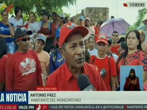 Pueblo del estado Cojedes se moviliza en apoyo al presidente de la paz, Nicolás Maduro