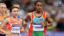 Bizarre moment leader of women's 10,000m final Rahel Daniel 'wanders off' midway through race in Paris