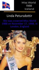I Miss World 1988 I Linda Petursdottir I Iceland I