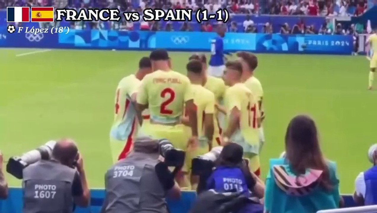 Spain vs France (5-3) Highlights Olympics Paris 2024 men s football final - Gold Medal Celebrations
