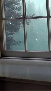 Heavy Rain and Thunder Sounds for sleep, study or relaxation - Rain sounds on a window