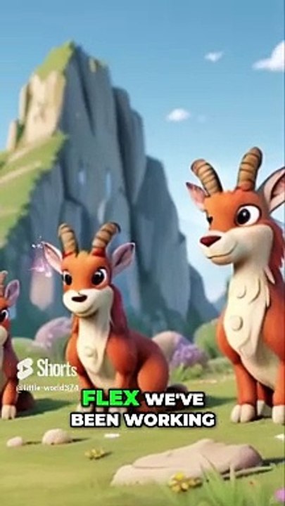 Playful Flex_ Exploring the Majestic Ibex in their Natural Habitat