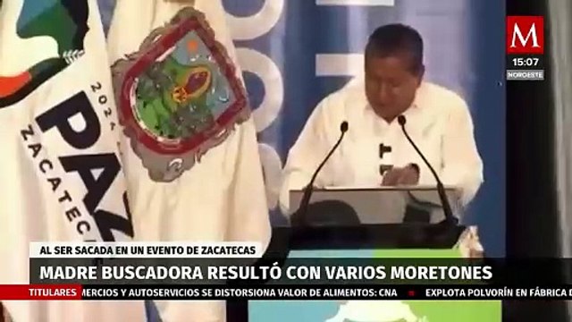 Madre buscadora resultó con múltiples moretones tras ser sacada de un evento en Zacatecas