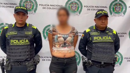 Mujer capturada por tentativa en San andresito de Bogotá