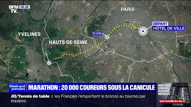 Marathon: 20.000 coureurs s'élanceront à 21h, mais il fera encore 30°C dans la capitale