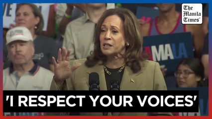 Harris woos Palestinian supporters, calls for ceasefire