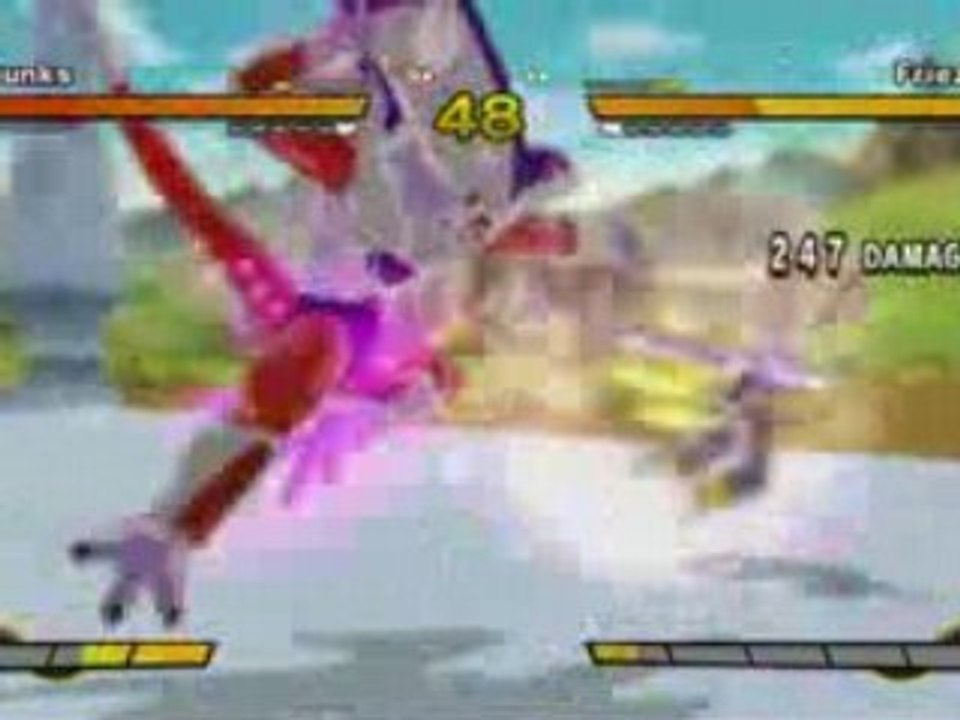 Dragon ball z burst limit trunks vs. freezer game play
