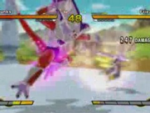 Dragon ball z burst limit trunks vs. freezer game play