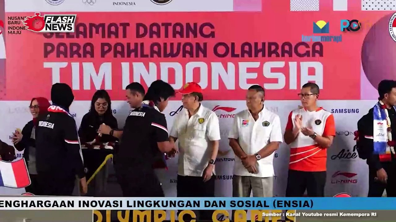 Kemenpora RI Sambut Kepulangan Atlet Atletik dan Panahan Tim Indonesia dari Olimpiade Paris 2024