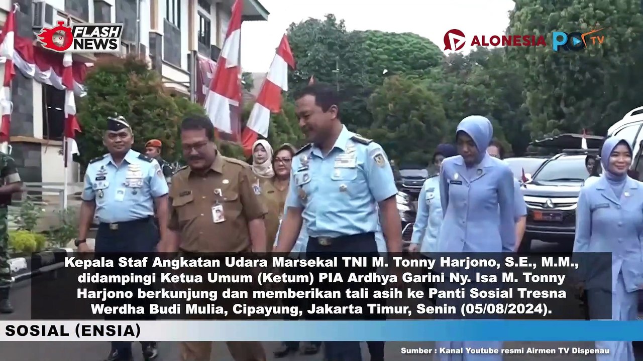 Kasau Bersama Ketum PIA AG Kunjungi Panti Sosial Tresna Werdha Budi Mulia