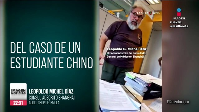 Cónsul adscrito en Shanghái, Leopoldo Michel Díaz, volvió a insultar al cónsul general