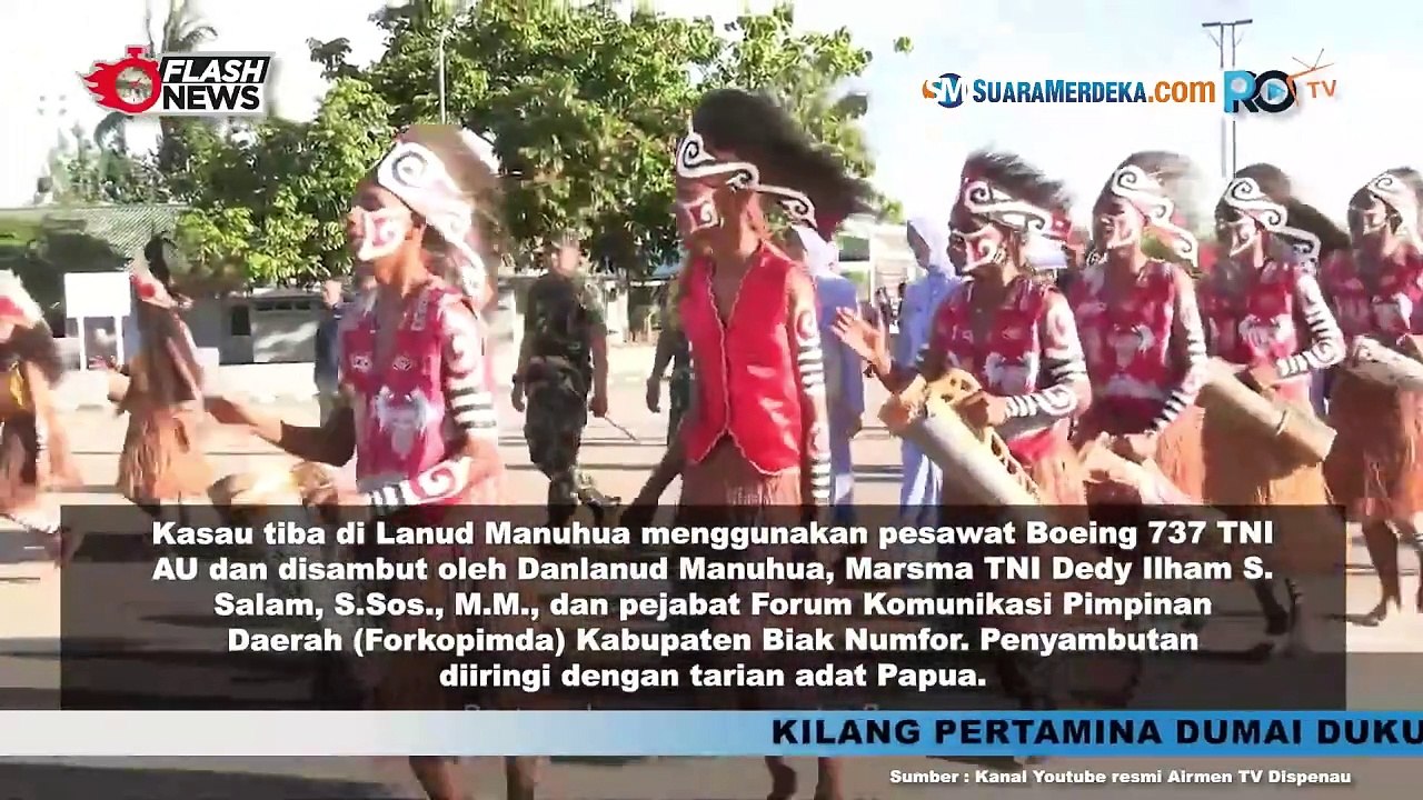 Kunker ke Lanud Manuhua, Papua KASAU Marsekal TNI M. Tonny Harjono Tinjau Kesiapan Satuan