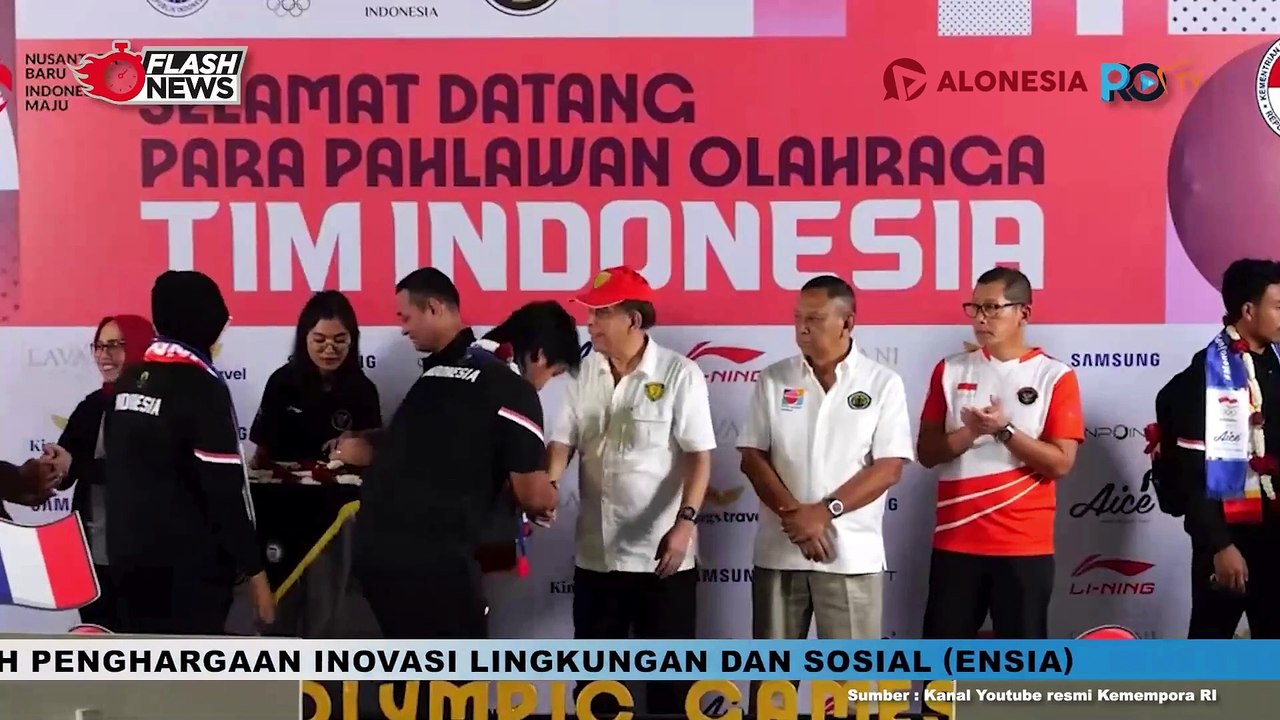 Kemenpora RI Sambut Kepulangan Atlet Atletik dan Panahan Tim Indonesia dari Olimpiade 2024 Paris