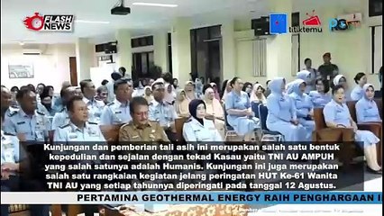 Wujudkan Kepedulian Humanis, KASAU dan Ketum PIA Kunjungi Panti Sosial Tresna Werdha Budi Mulia, Cipayung
