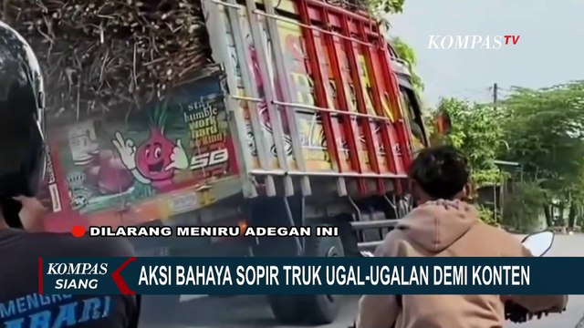 Viral di Media Sosial, Sopir Truk di Sragen Jateng Ditangkap Polisi Usai Ugal-ugalan Demi Konten