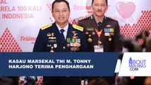 KASAU MARSEKAL TNI M. TONNY HARJONO MENERIMA PENGHARGAAN SATYALENCANA KEBAKTIAN SOSIAL DARI WAPRES MA'RUF AMIN