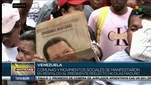 Comunas se manifestaron en respaldo al presidente Maduro