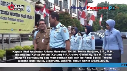 Kasau Bersama Ketum PIA AG Kunjungi Panti Sosial Tresna Werdha Budi Mulia