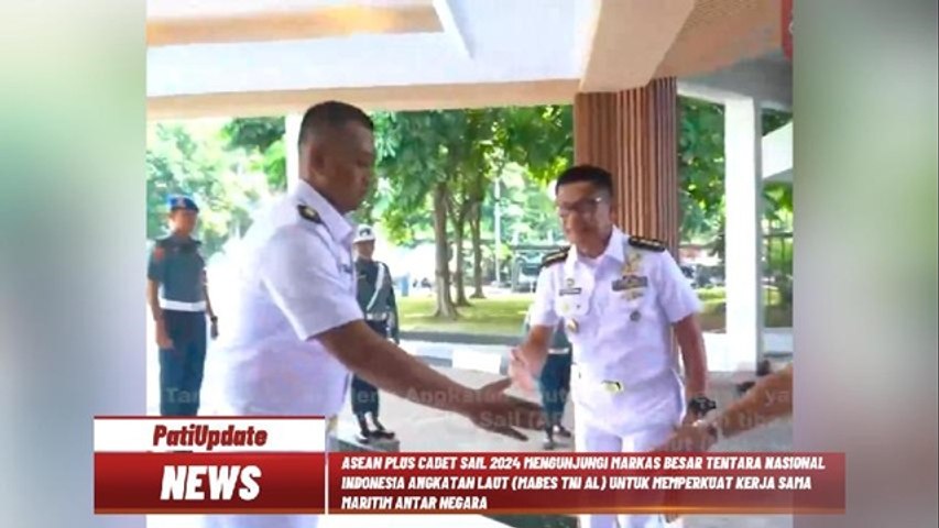 PERKUAT KERJA SAMA MARITIM ANTAR NEGARA, ASEAN PLUS CADET SAIL 2024 KUNJUNGI MABES TNI AL