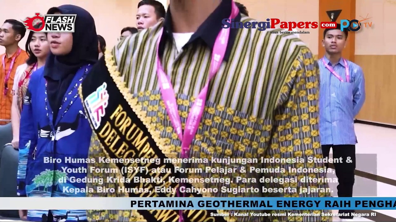 Terima Kunjungan Forum Pelajar Indonesia Kemensetneg Ajak Pemuda Untuk Semarakkan Peringatan HUT RI ke 79