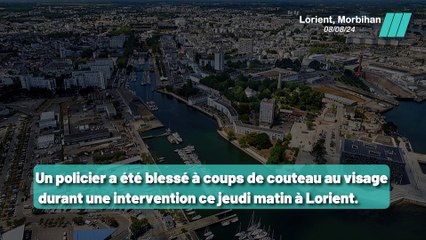 Lorient: Policier Attaqué au Couteau lors d'une Intervention