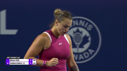 Toronto - Sabalenka file en quarts sans forcer