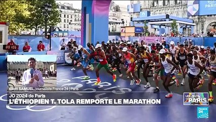 JO 2024 : l'Ethiopien Tamirat Tola en or sur le marathon, record olympique battu