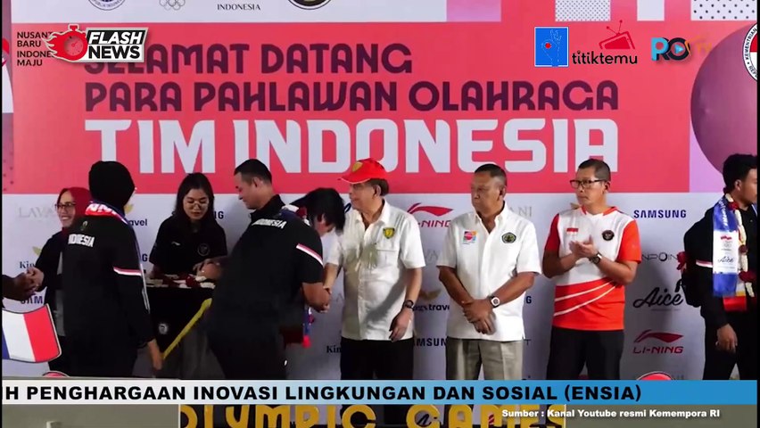 Kemenpora Sambut Kepulangan Atlet Atletik Dan Panahan Tim Indonesia Dari Olimpiade 2024 Paris