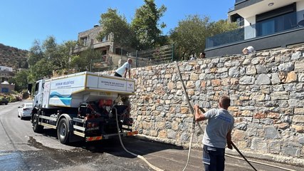 Bodrum'da taşıma suyla değirmen dönüyor