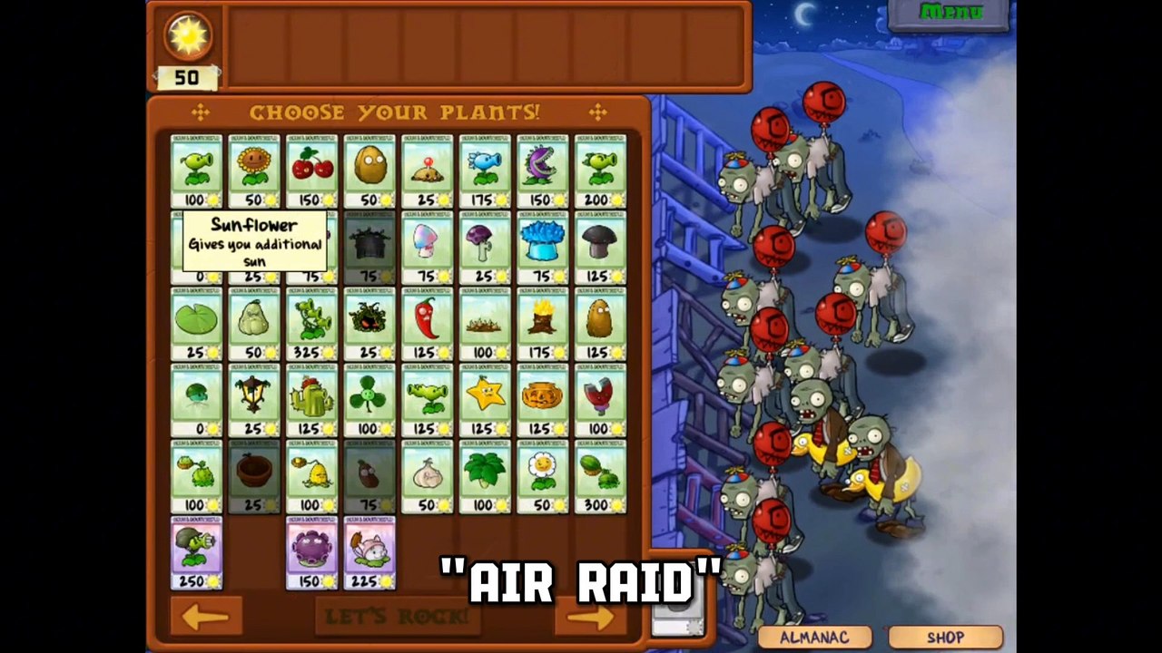 PVZ DLC MINIGAME - AIR RAID | FULL GAMEPLAY - video Dailymotion