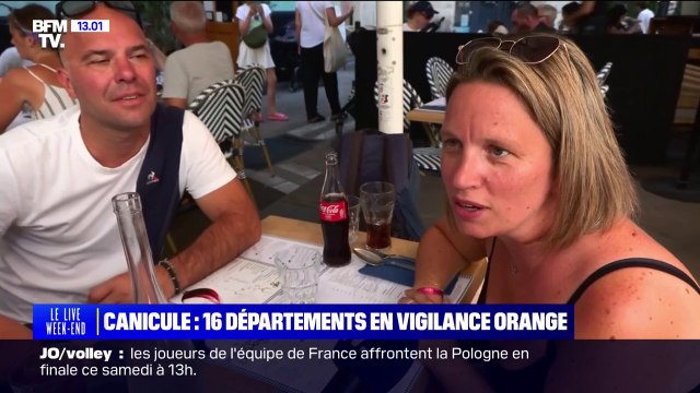 Canicule: On va aller chercher du frais dans un centre commercial , à Montpellier les touristes s'organisent pour résister aux fortes chaleurs