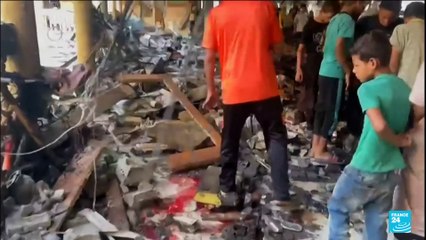 غزة: مئة قتيل في غارة إسرائيلية على مدرسة • فرانس 24